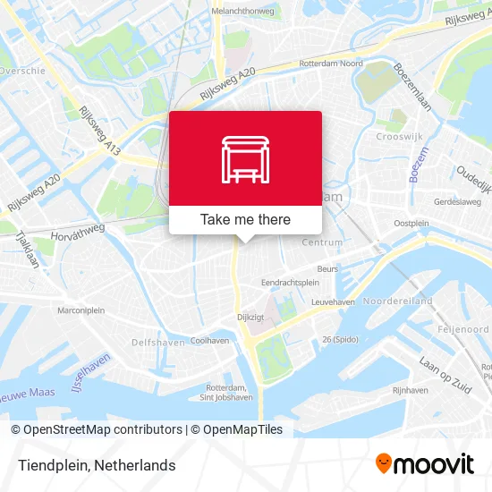 Tiendplein map