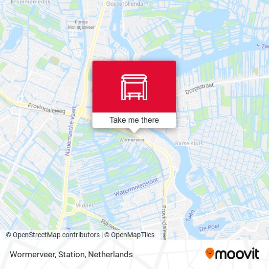 Wormerveer, Station map