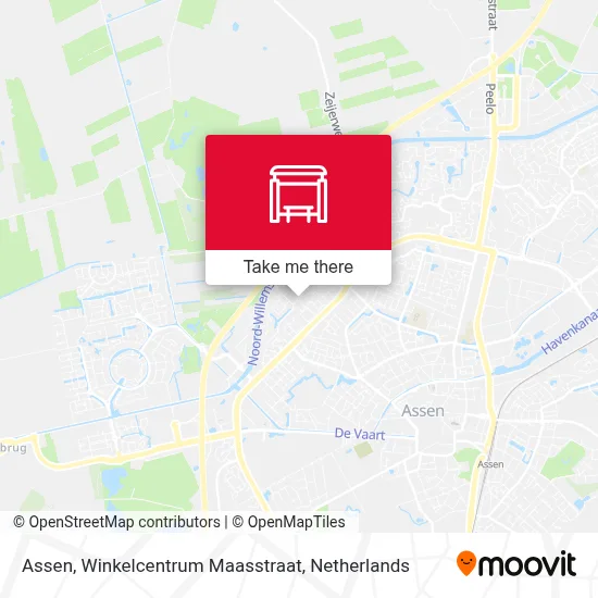 Assen, Winkelcentrum Maasstraat map