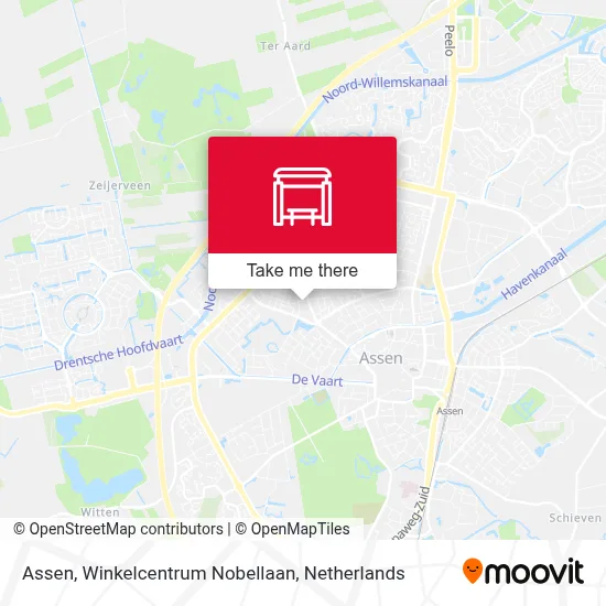 Assen, Winkelcentrum Nobellaan map