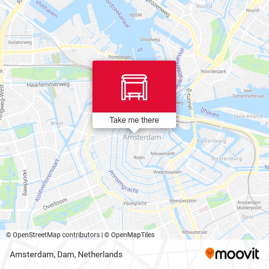 Amsterdam, Dam Karte