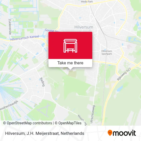 Hilversum, J.H. Meijerstraat map