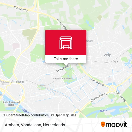 Arnhem, Vondellaan map