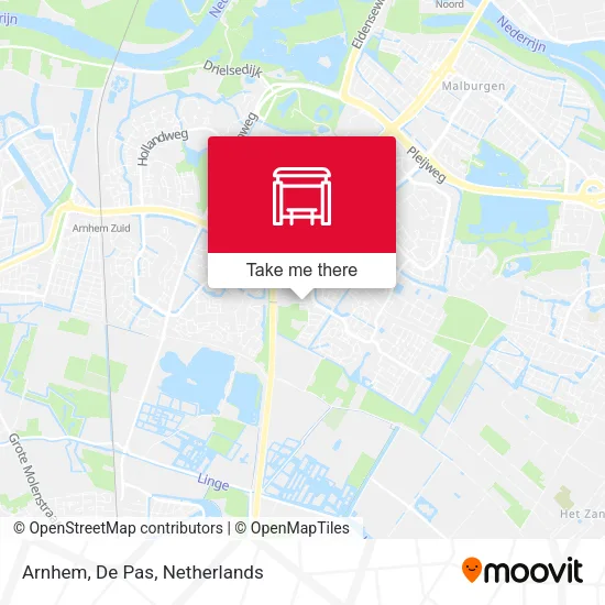 Arnhem, De Pas map