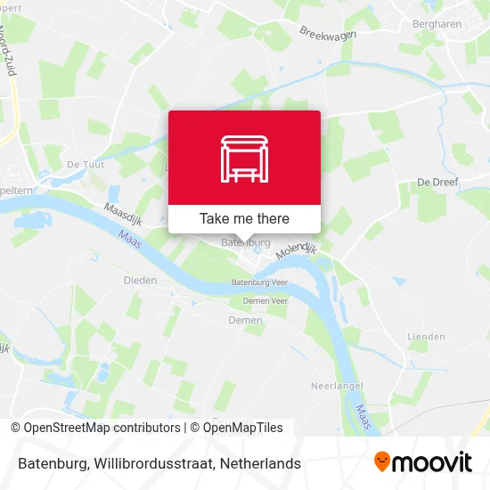 Batenburg, Willibrordusstraat map