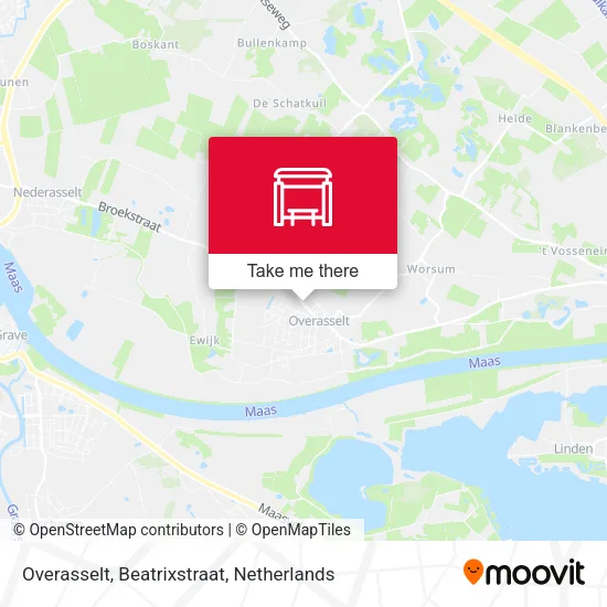 Overasselt, Beatrixstraat map