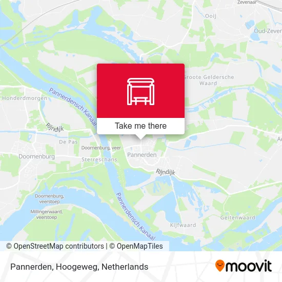 Pannerden, Hoogeweg map