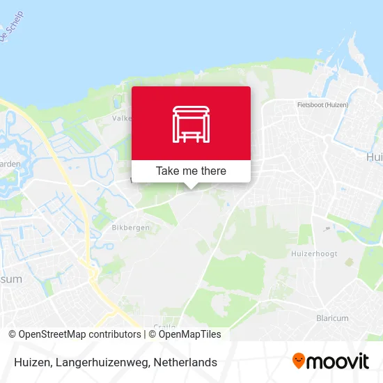 Huizen, Langerhuizenweg Karte