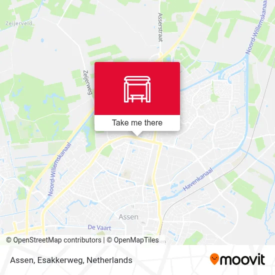 Assen, Esakkerweg map
