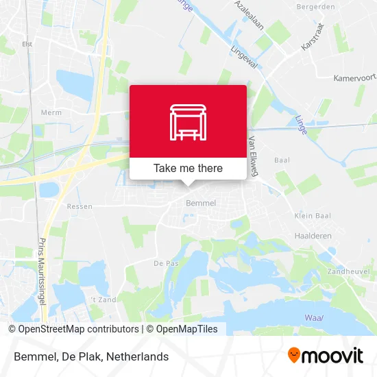 Bemmel, De Plak Karte