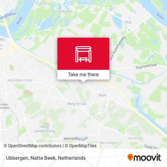 Ubbergen, Natte Beek map