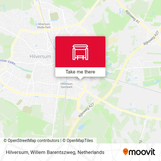 Hilversum, Willem Barentszweg map