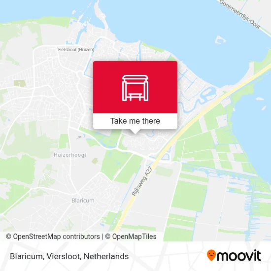 Blaricum, Viersloot map