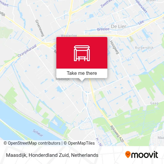 Maasdijk, Honderdland Zuid map
