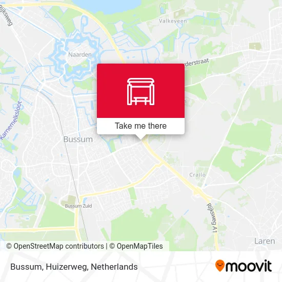Bussum, Huizerweg Karte