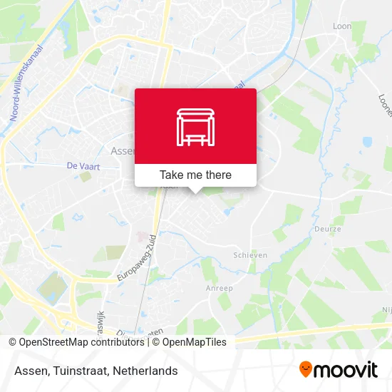 Assen, Tuinstraat map