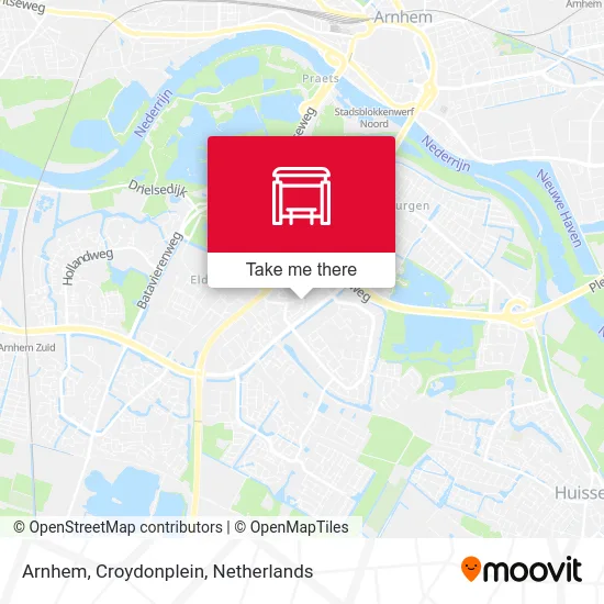 Arnhem, Croydonplein map