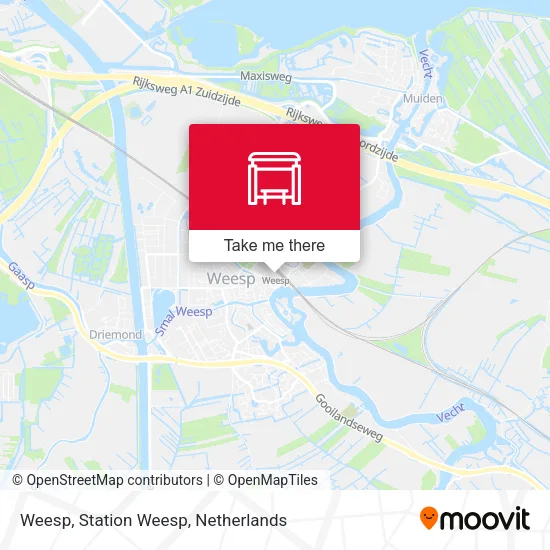 Weesp, Station Weesp map