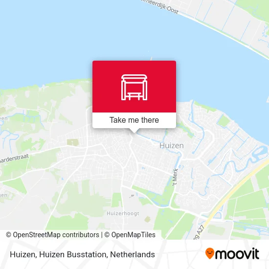 Huizen, Huizen Busstation map