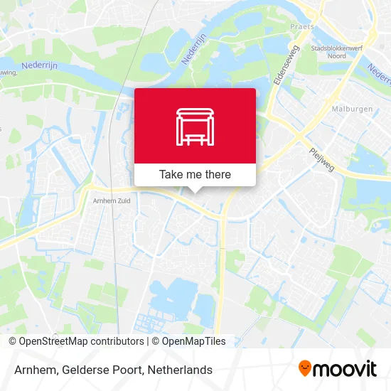 Arnhem, Gelderse Poort map