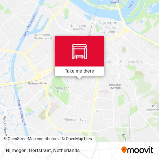 Nijmegen, Hertstraat Karte