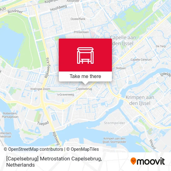 [Capelsebrug] Metrostation Capelsebrug map