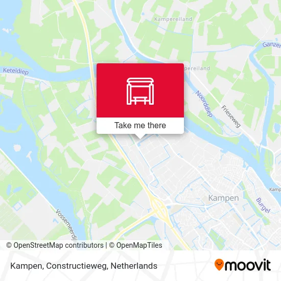 Kampen, Constructieweg Karte