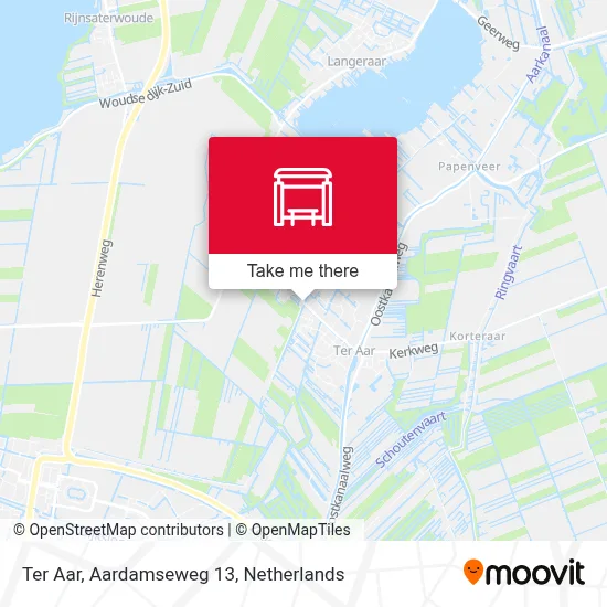 Ter Aar, Aardamseweg 13 map
