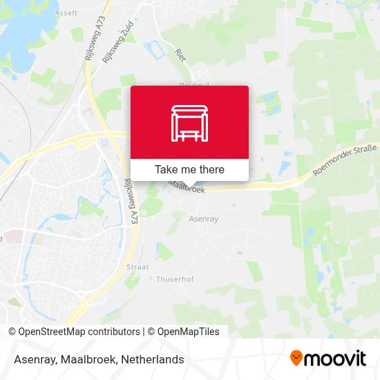 Asenray, Maalbroek map