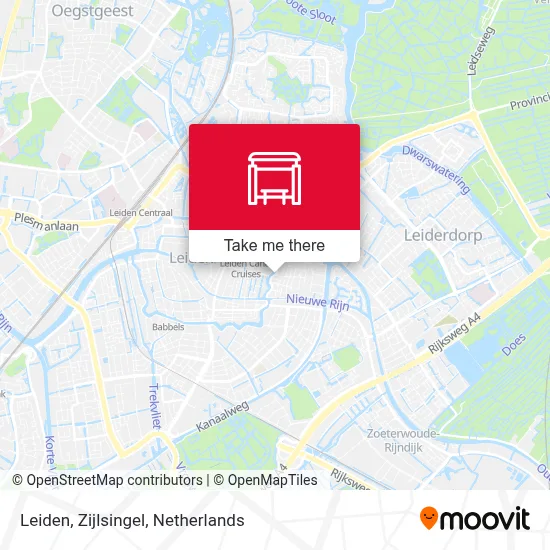 Leiden, Zijlsingel map