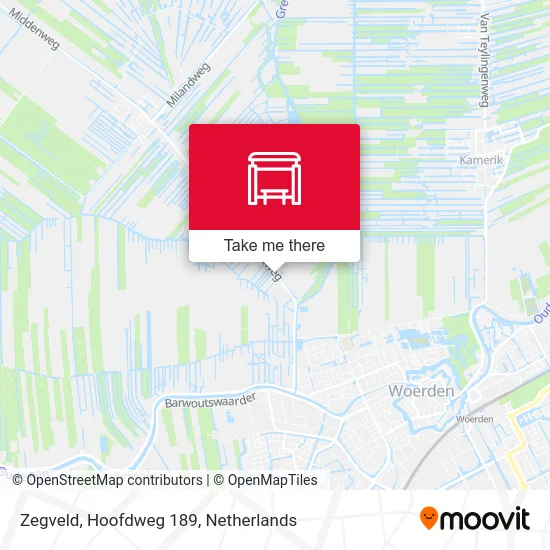 Zegveld, Hoofdweg 189 map