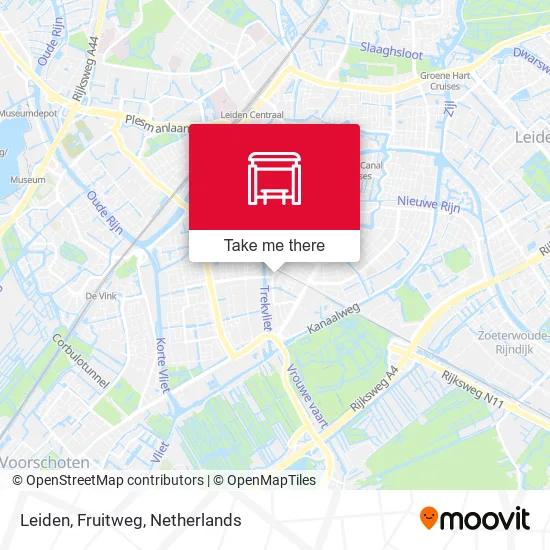 Leiden, Fruitweg map