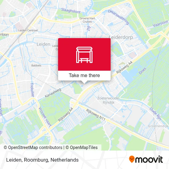 Leiden, Roomburg map