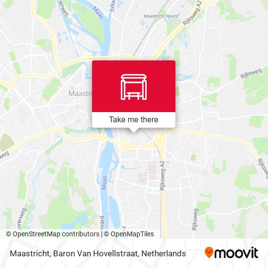 Maastricht, Baron Van Hovellstraat map