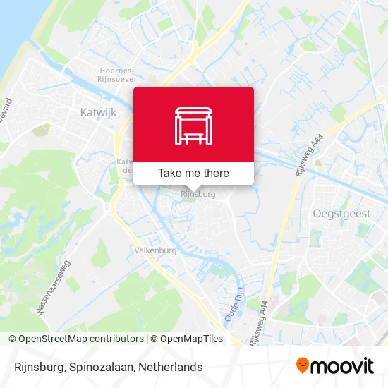 Rijnsburg, Spinozalaan map