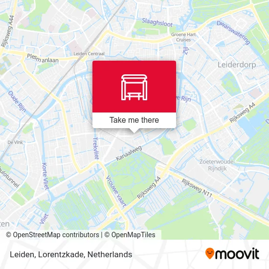 Leiden, Lorentzkade Karte