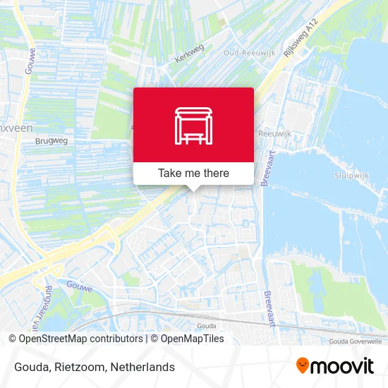 Gouda, Rietzoom Karte