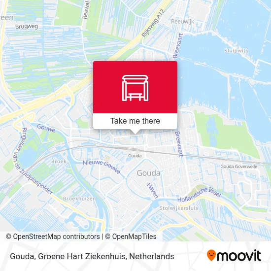 Gouda, Groene Hart Ziekenhuis map