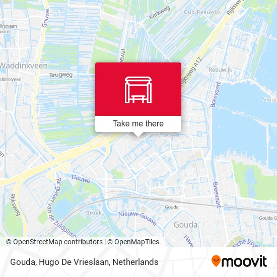 Gouda, Hugo De Vrieslaan map