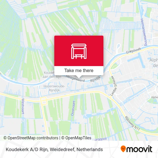 Koudekerk A/D Rijn, Weidedreef map