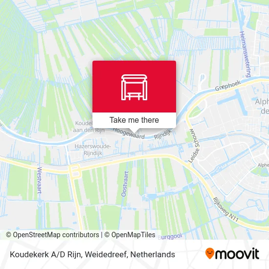 Koudekerk A/D Rijn, Weidedreef map