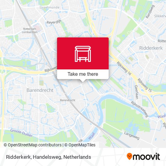 Ridderkerk, Handelsweg map