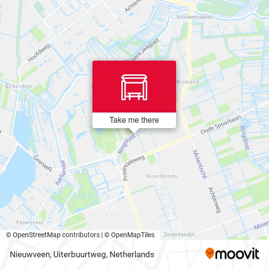 Nieuwveen, Uiterbuurtweg map