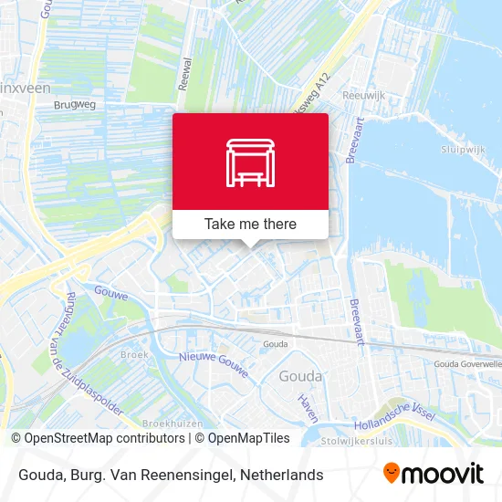 Gouda, Burg. Van Reenensingel map