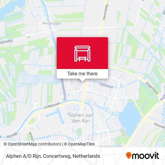 Alphen A/D Rijn, Concertweg map