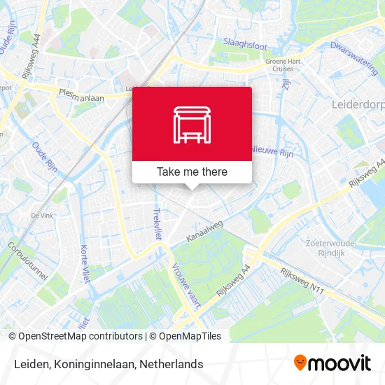 Leiden, Koninginnelaan map