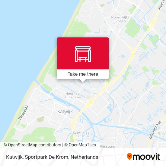 Katwijk, Sportpark De Krom map
