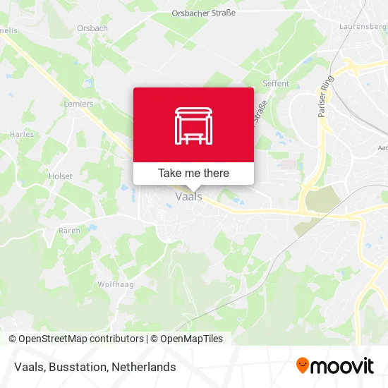 Vaals, Busstation map