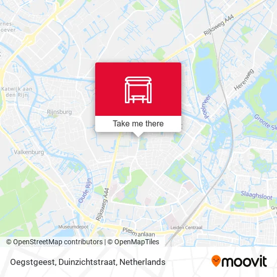 Oegstgeest, Duinzichtstraat map
