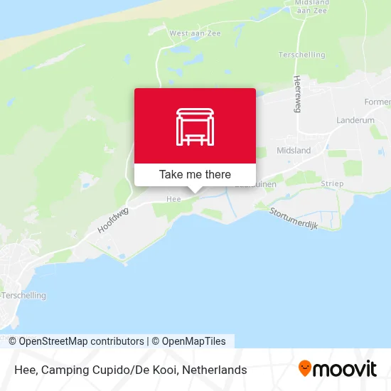 Hee, Camping Cupido/De Kooi map